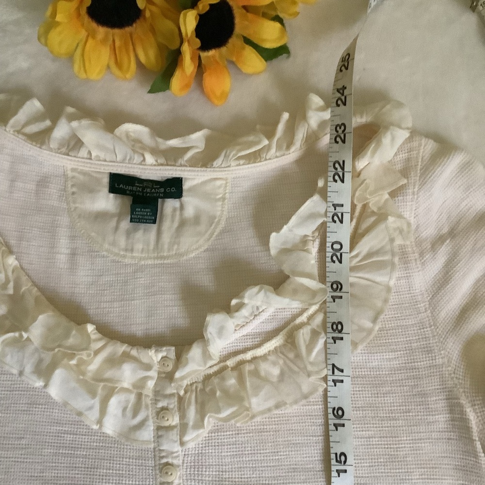 Ralph Lauren Cream Top - Picture 6 of 14